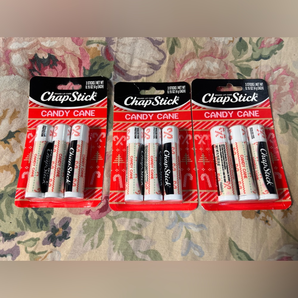 Candy Cane ChapStick lip blam Holiday Collection, 9 Sticks